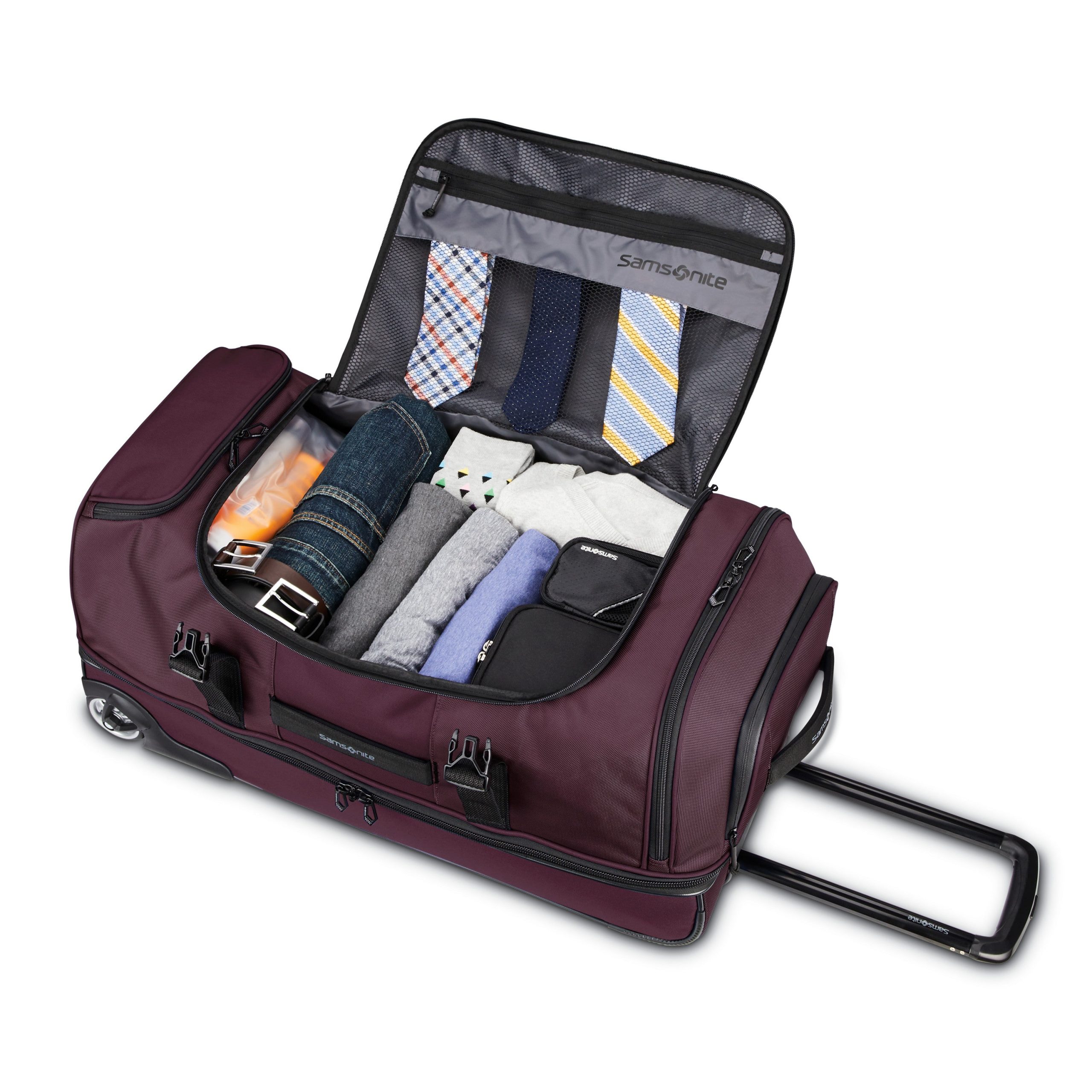 Detour 29" Wheeled Duffel Plum - Image 2