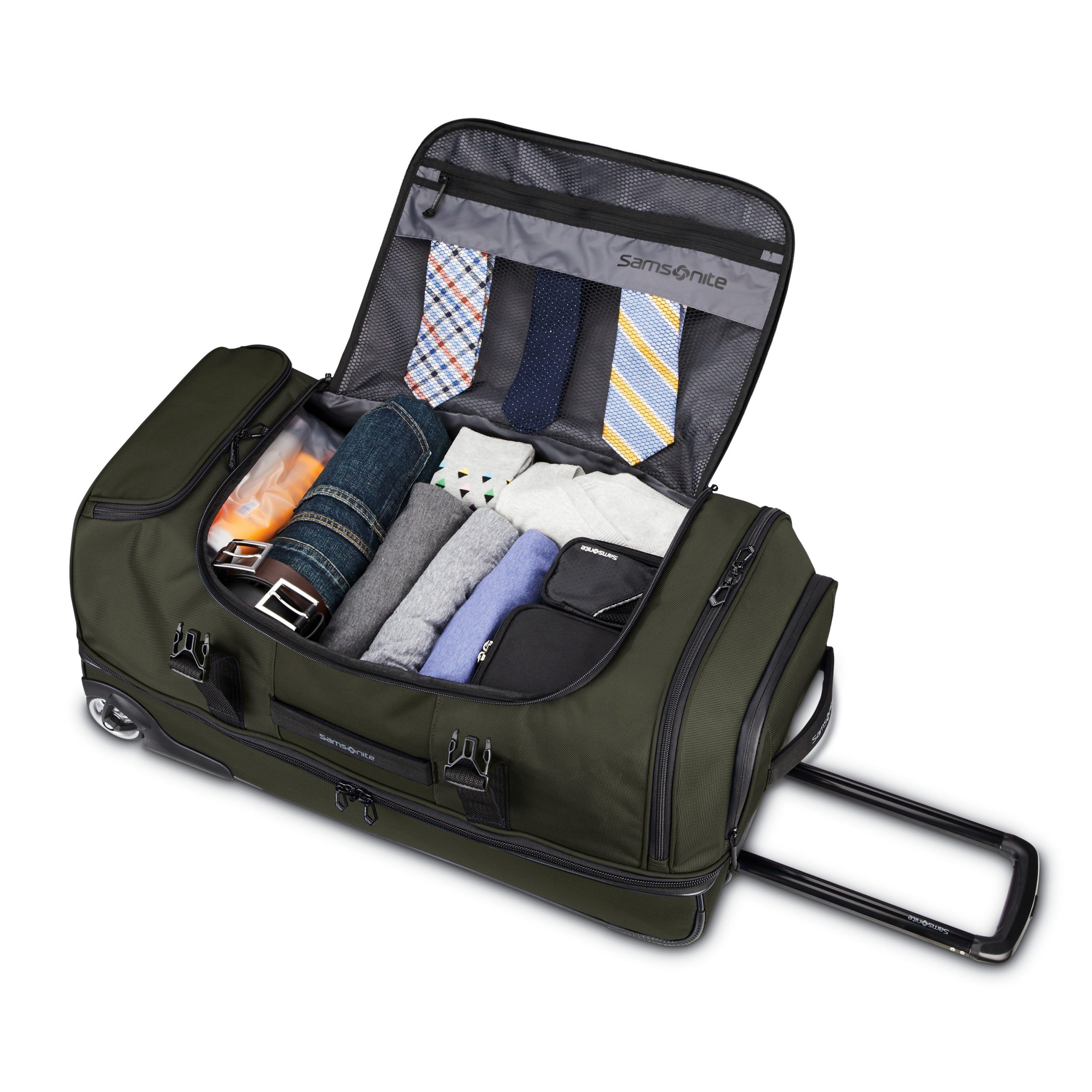 Detour 29" Wheeled Duffel Olive - Image 2