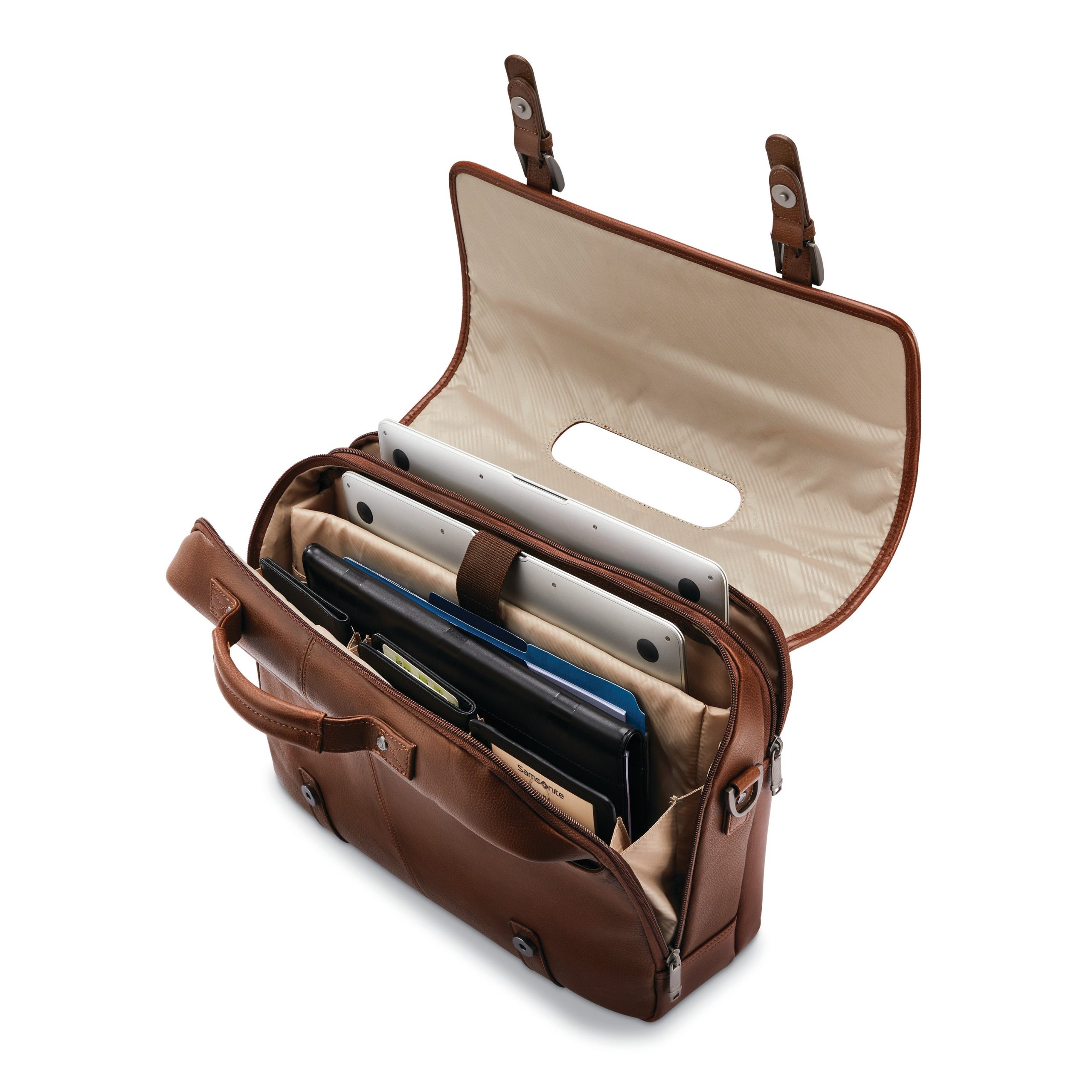 Classic Leather Flapover Cognac - Image 2