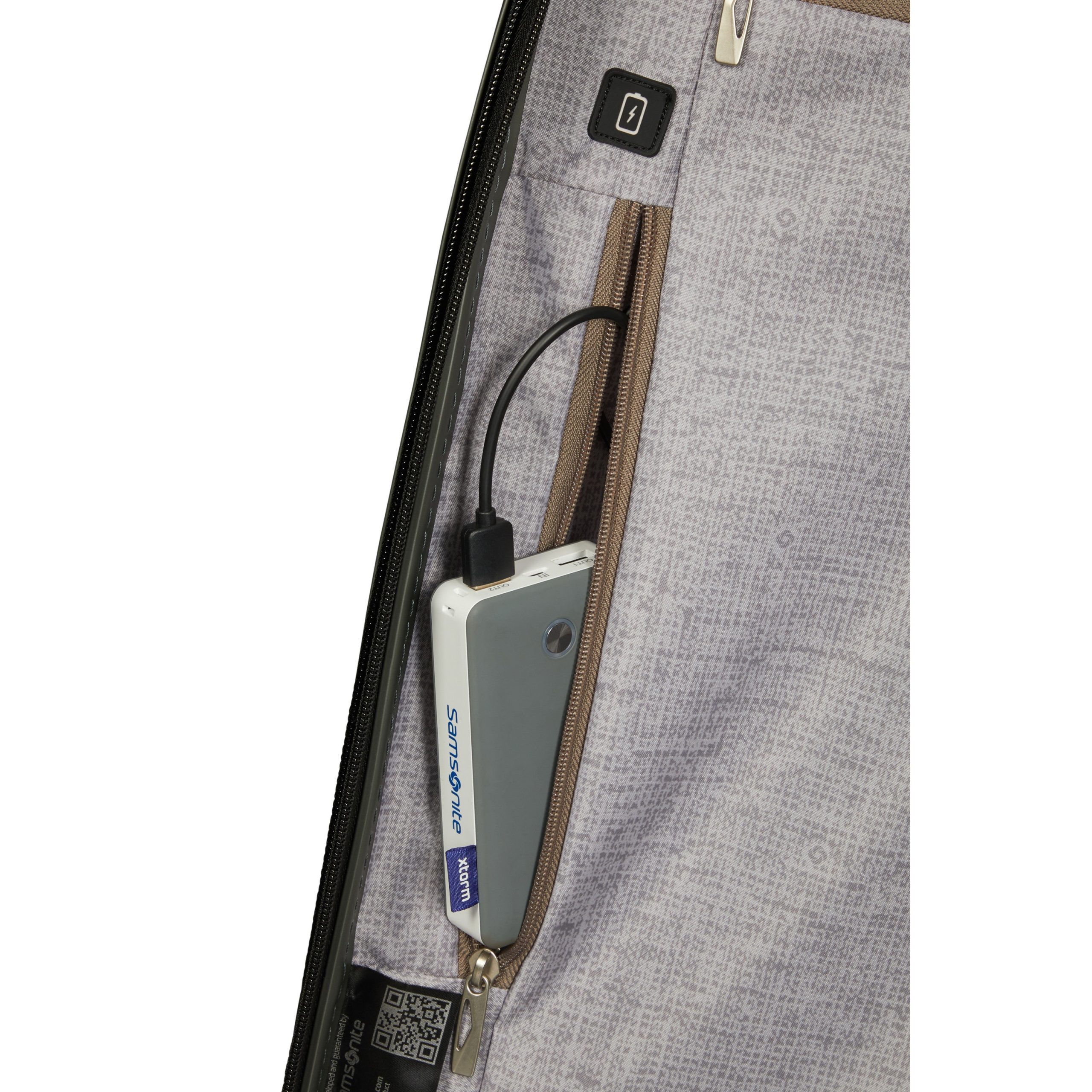 C-Lite Carry-On Spinner Off White - Image 6