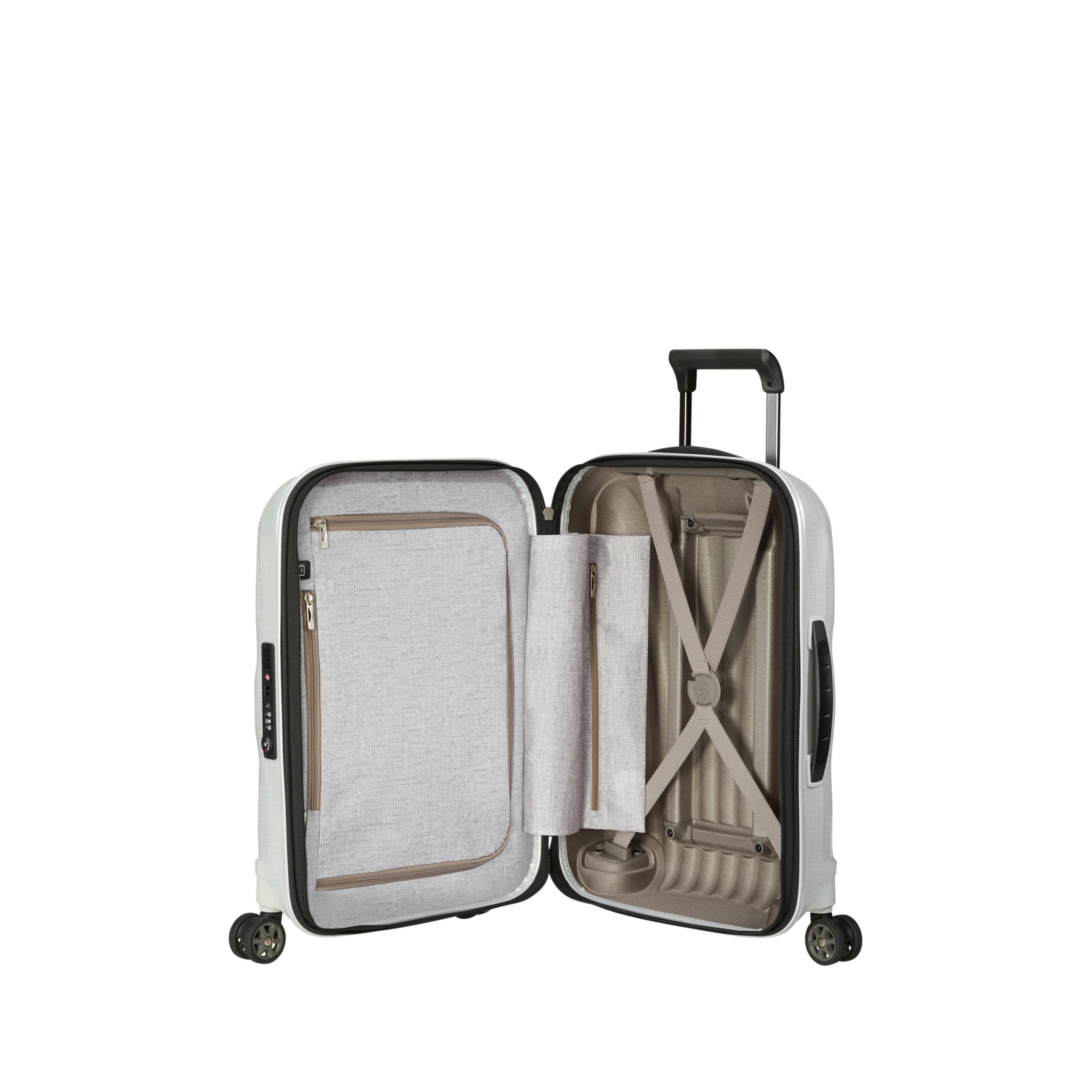 C-Lite Carry-On Spinner Off White - Image 2