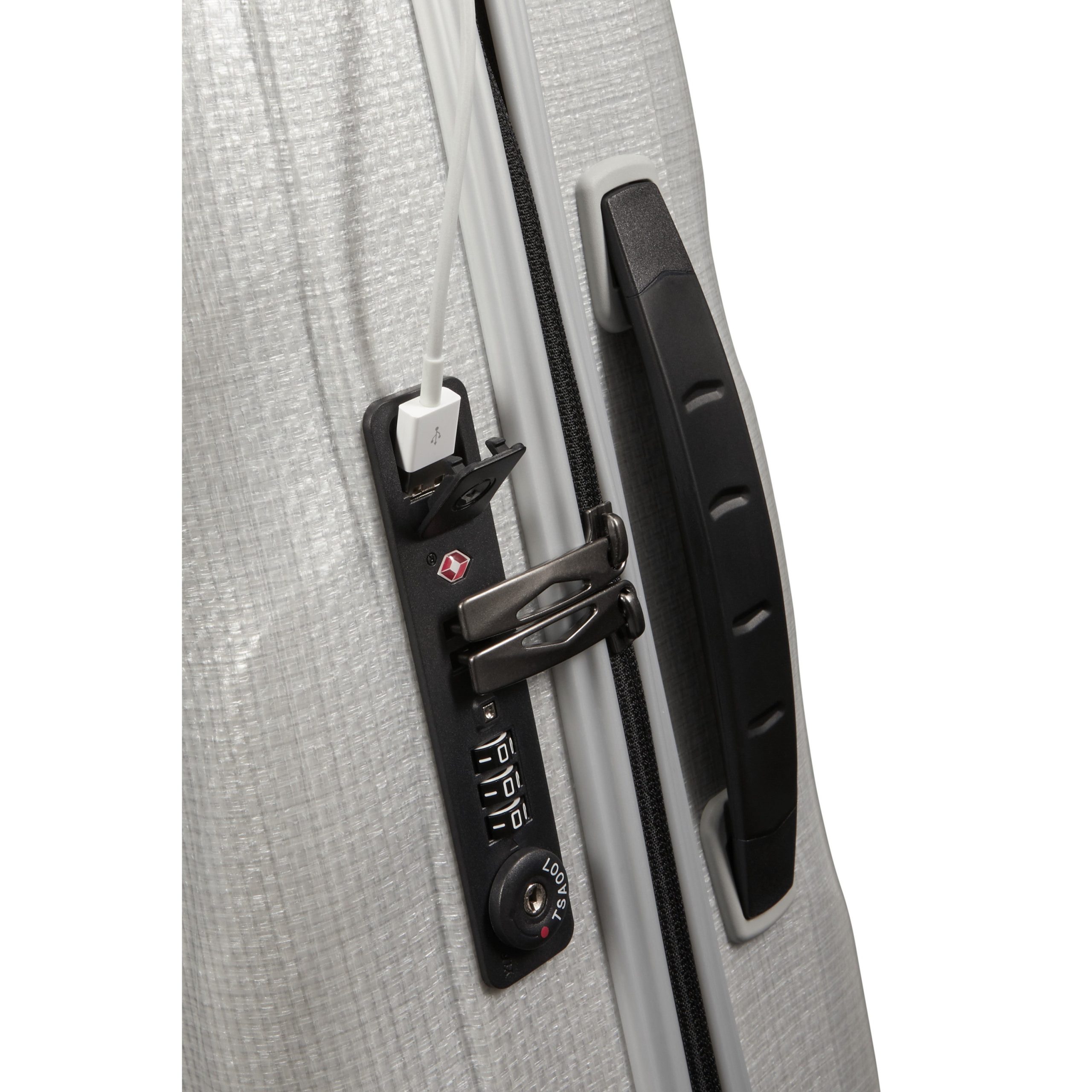 C-Lite Carry-On Spinner Off White - Image 8