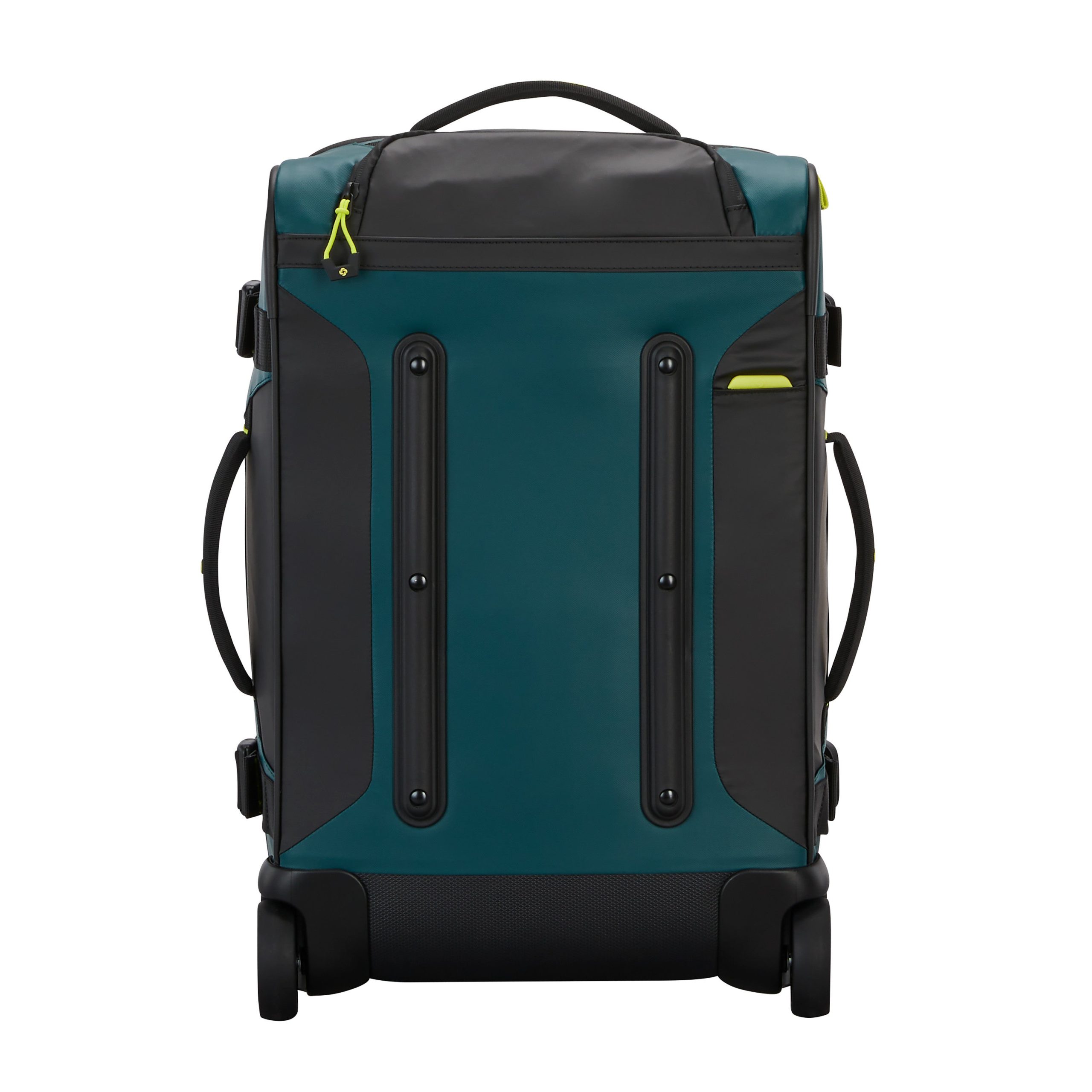 Ecodiver Carry-On Wheeled Duffel Dark Teal/Lime - Image 6