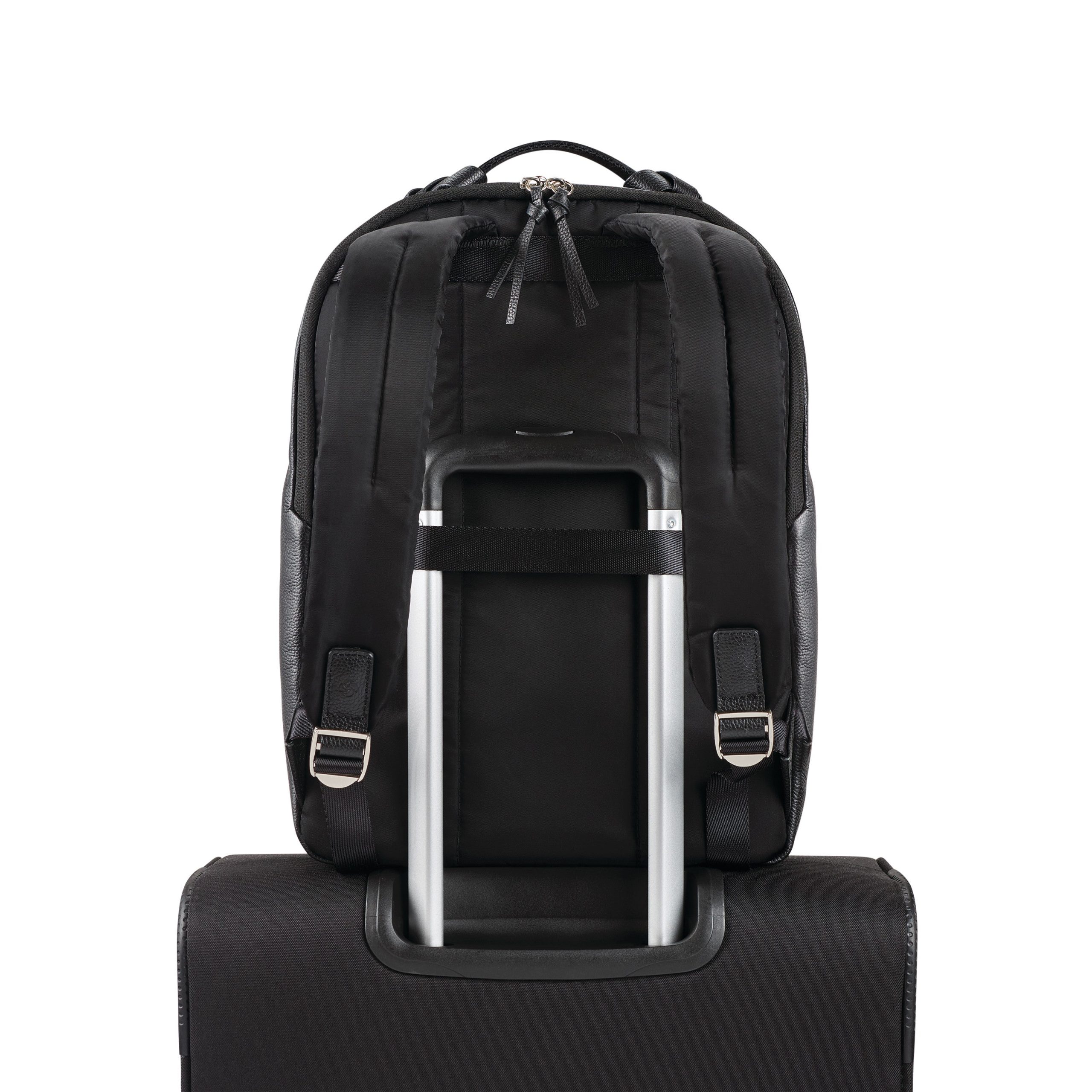 Women's Everyday Leather Backpack Black - Image 9