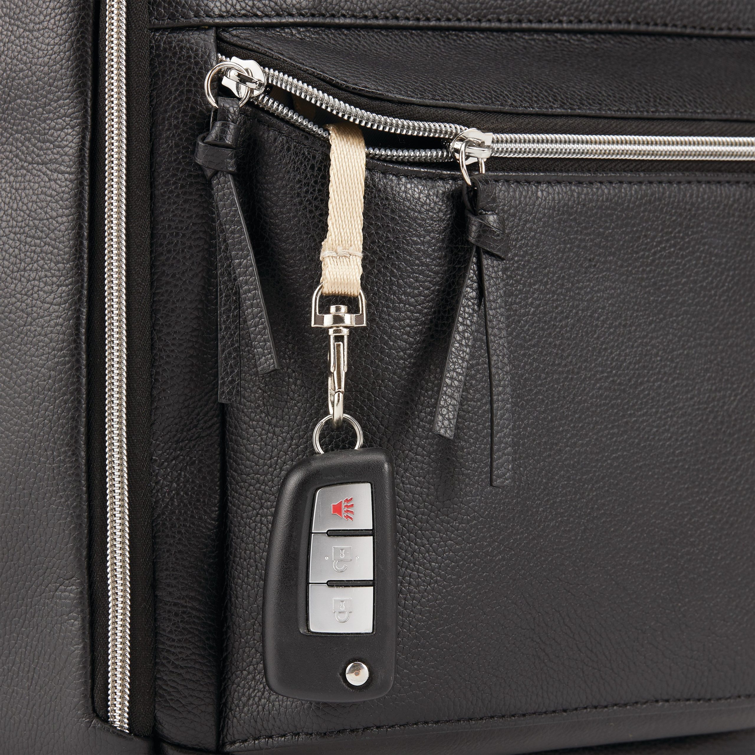 Women's Everyday Leather Backpack Black - Image 6