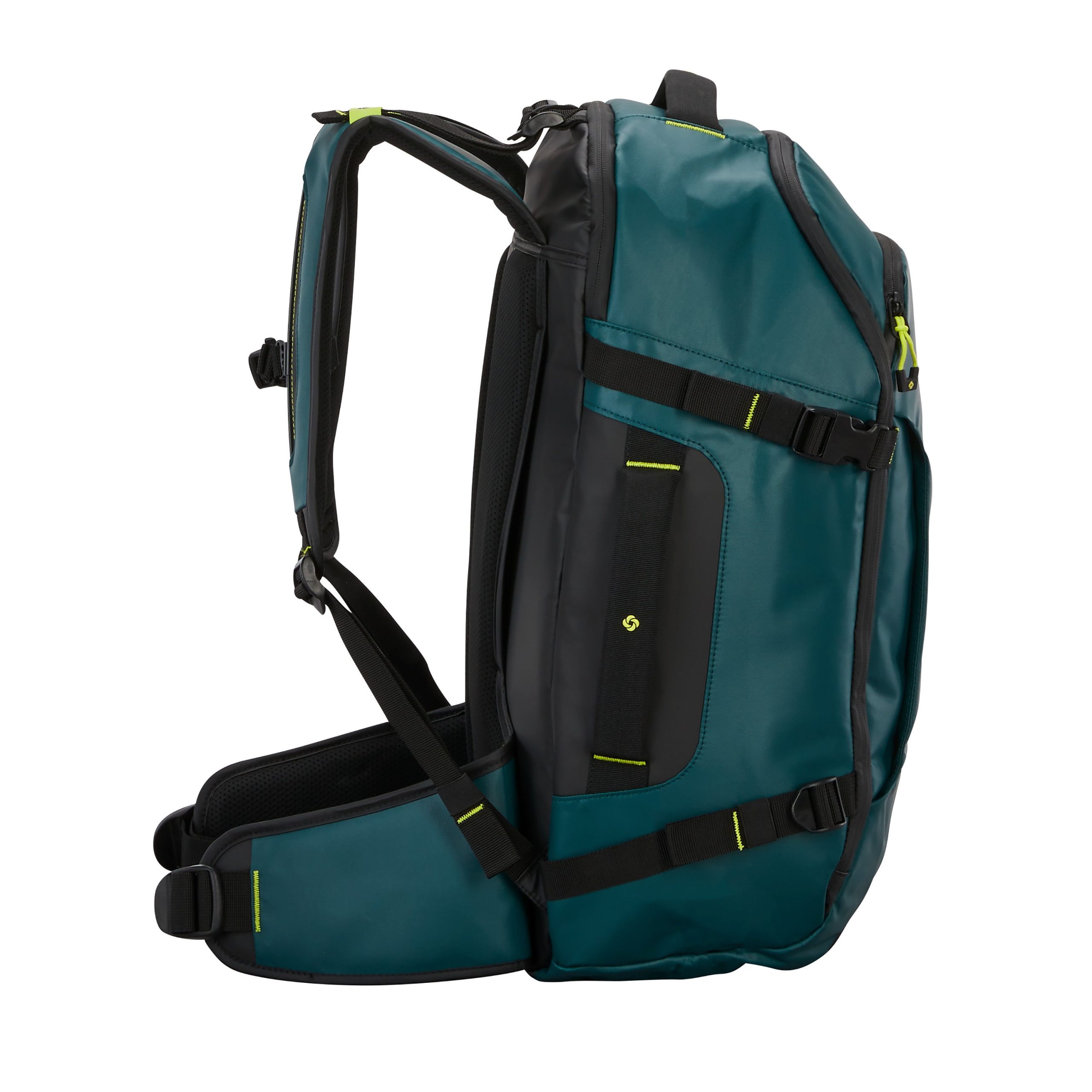 Ecodiver Travel Backpack Dark Teal/Lime - Image 5