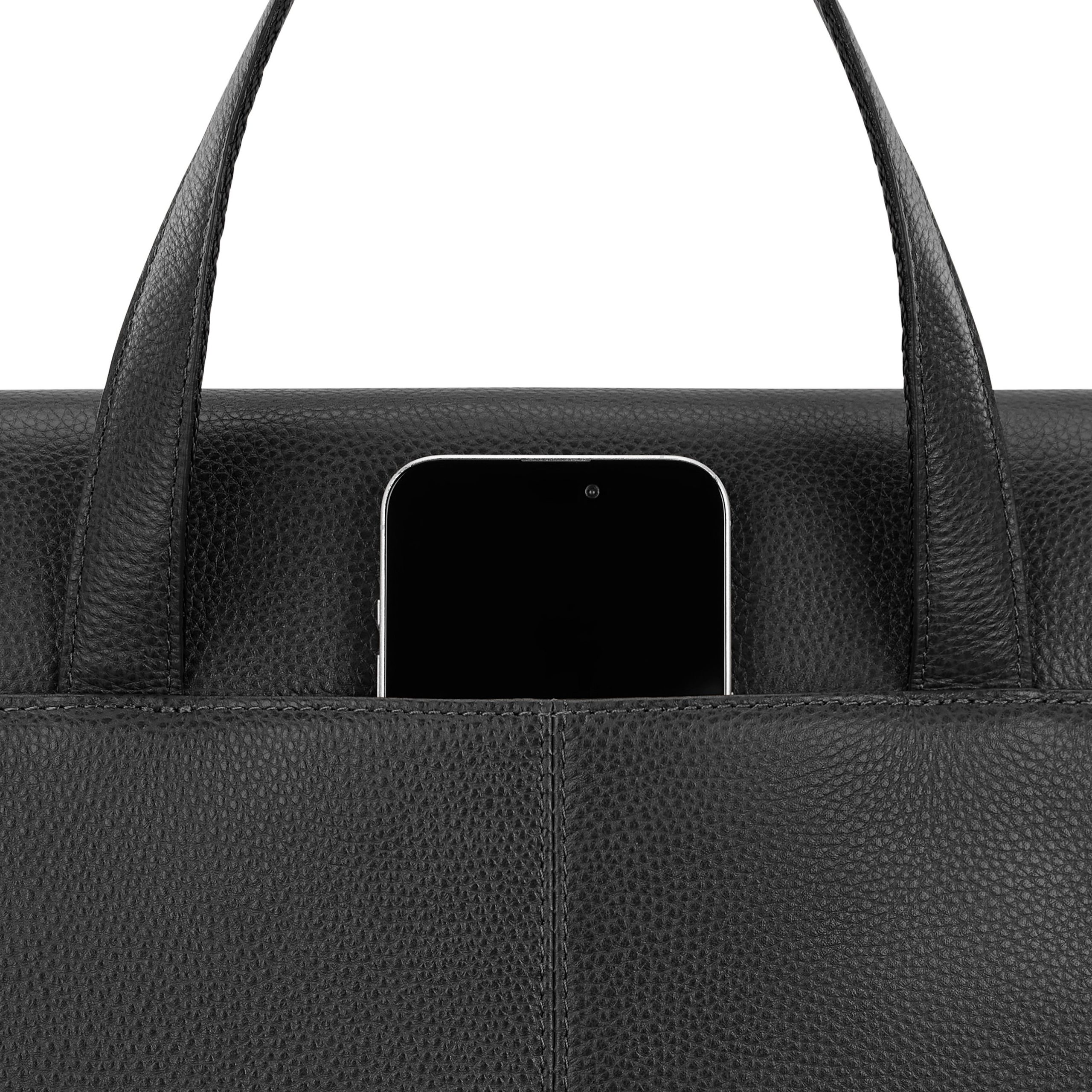 Mobile Solution 2 Leather Convertible Brief Black - Image 4