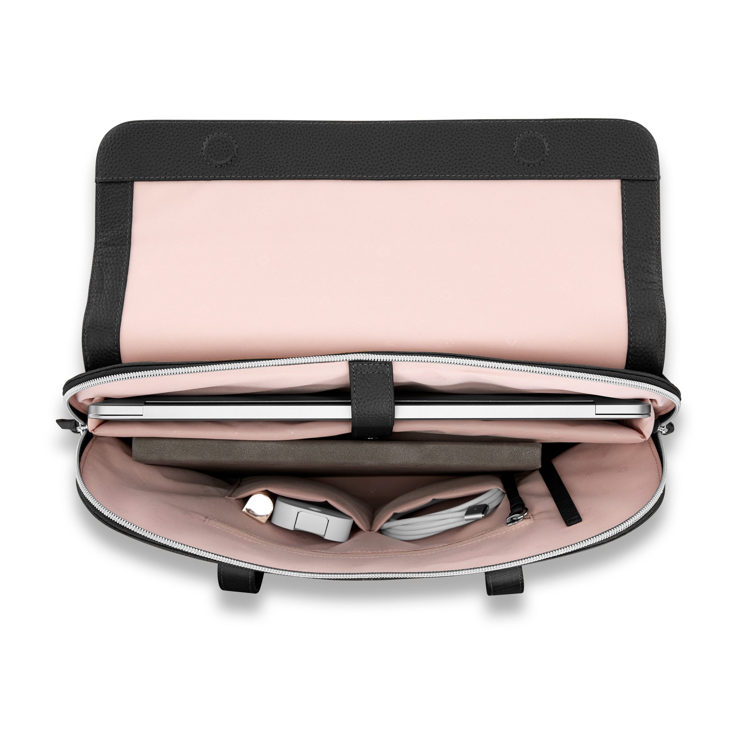 Mobile Solution 2 Leather Convertible Brief Black - Image 2