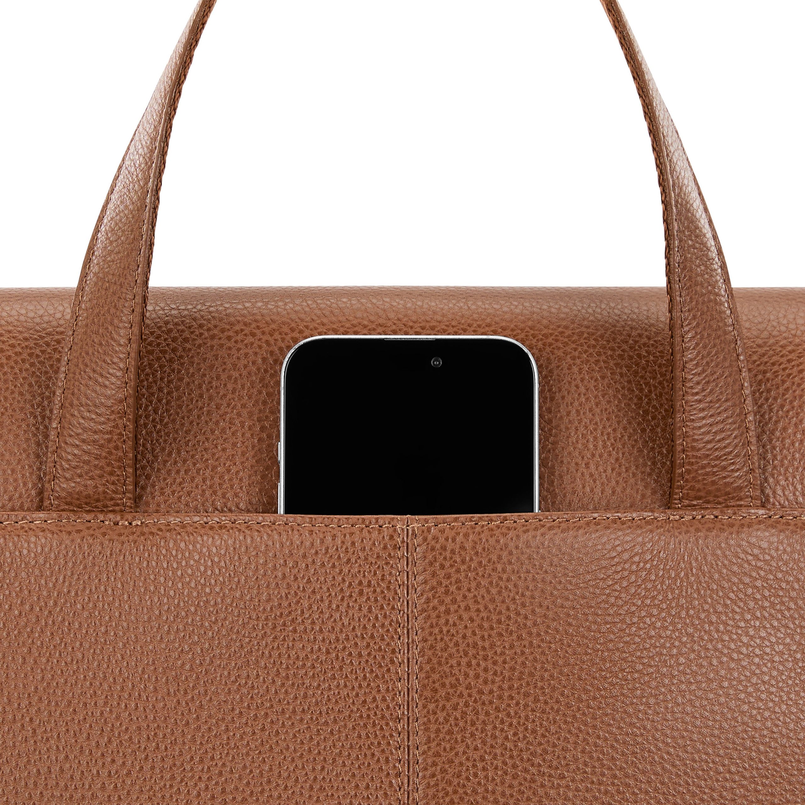 Mobile Solution 2 Leather Convertible Brief Cognac - Image 4