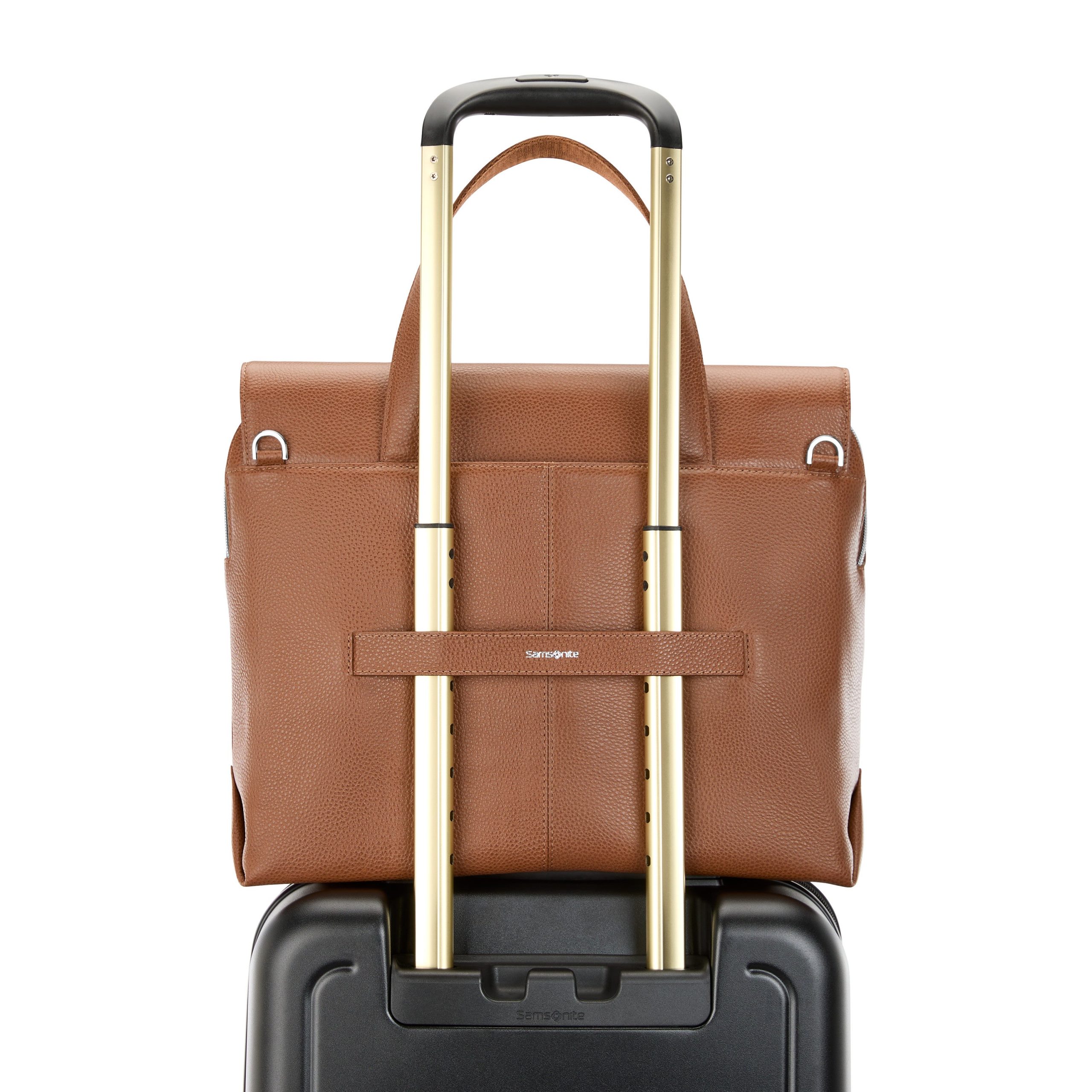 Mobile Solution 2 Leather Convertible Brief Cognac - Image 7