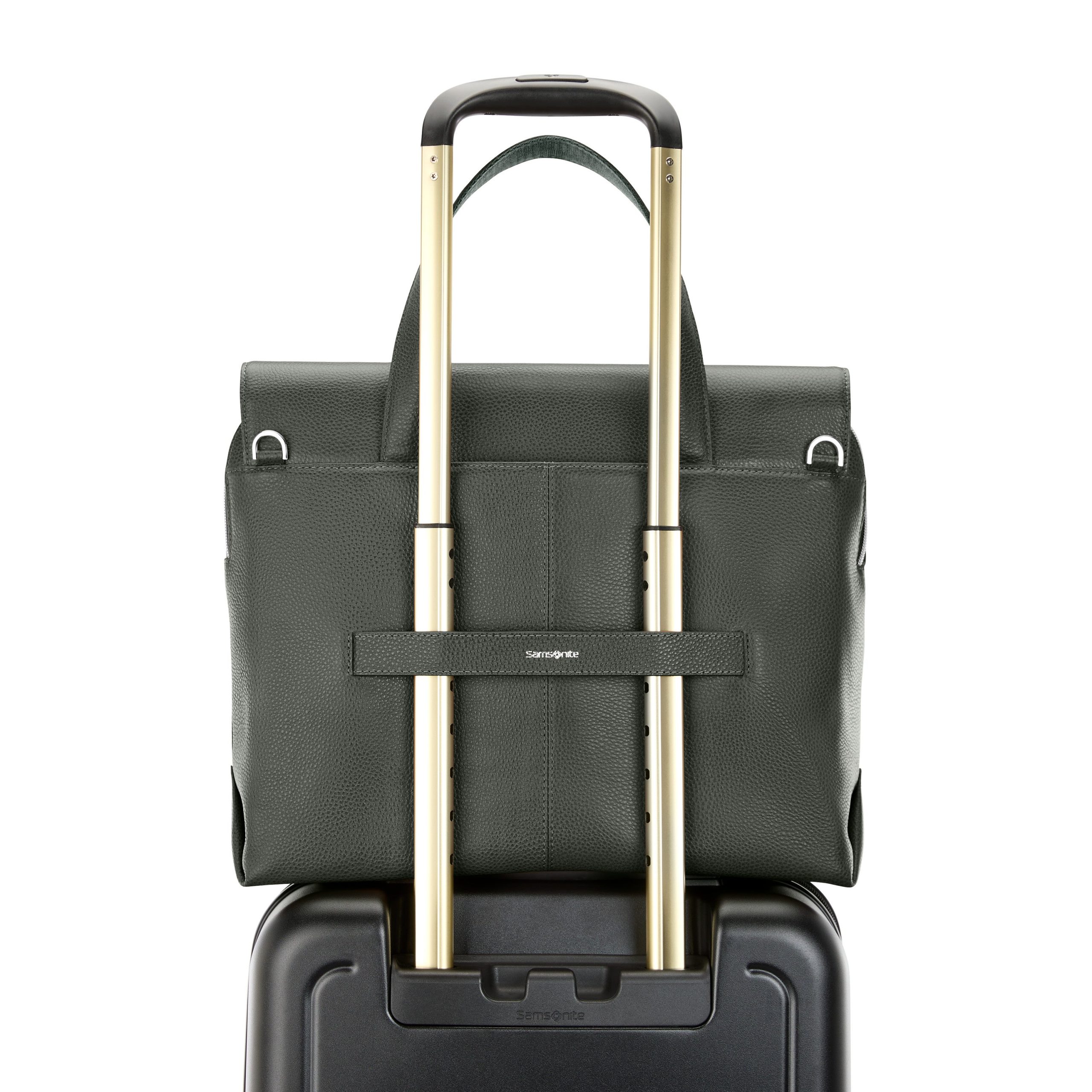 Mobile Solution 2 Leather Convertible Brief Olive - Image 7