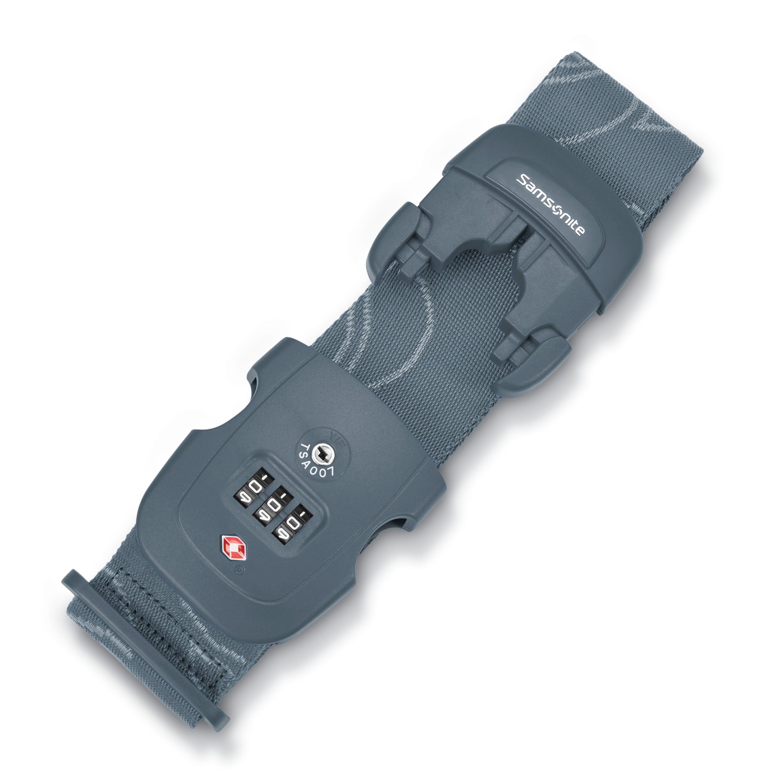 3 Dial Travel Sentry Combination Luggage Strap Slate Blue - Image 2